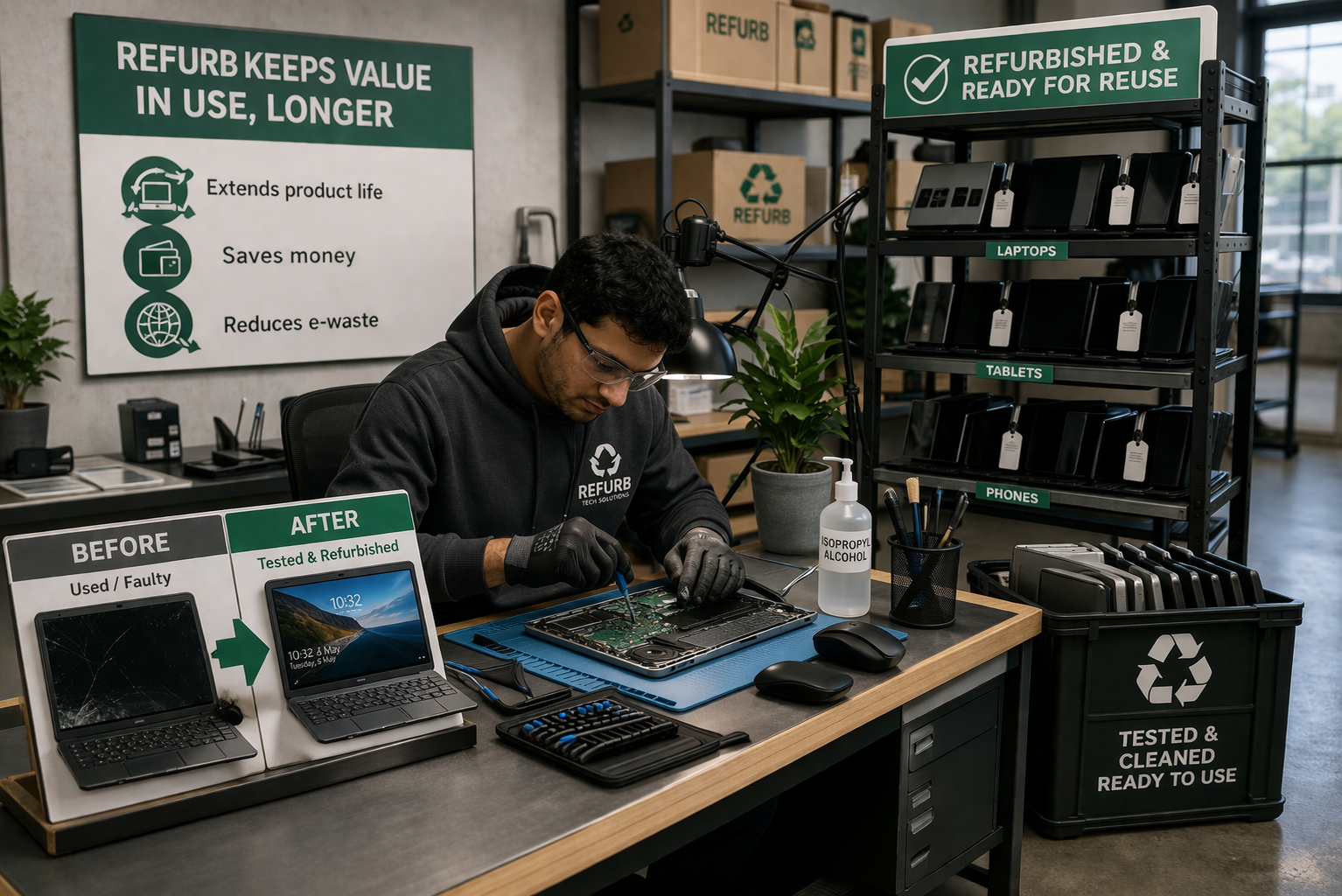Refurb keeps value in use, longer